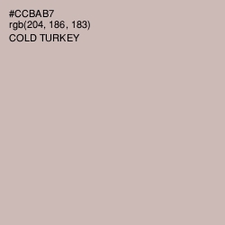 #CCBAB7 - Cold Turkey Color Image